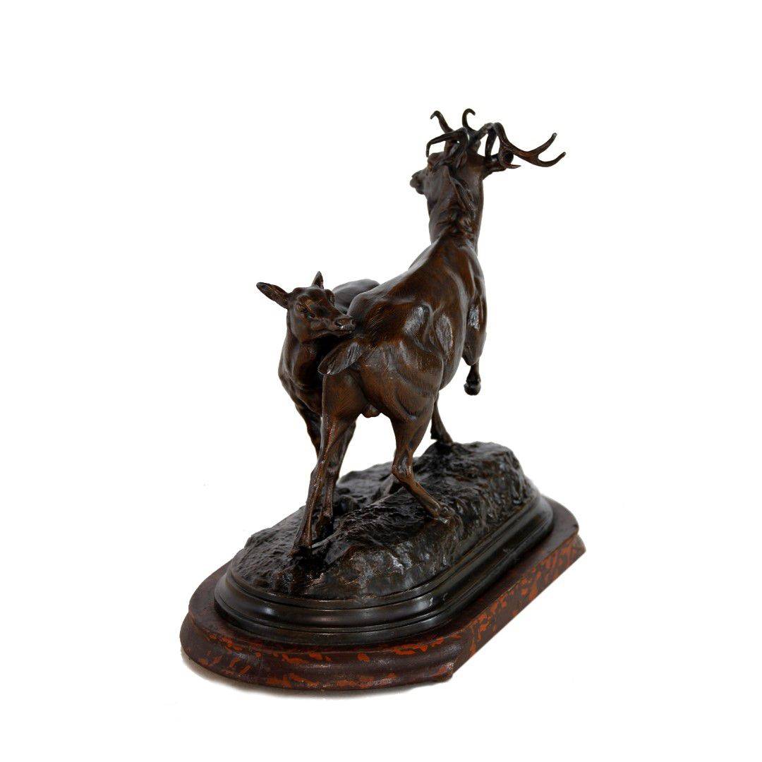 Antiqium Ürün  BRONZ GEYİK HEYKELİ