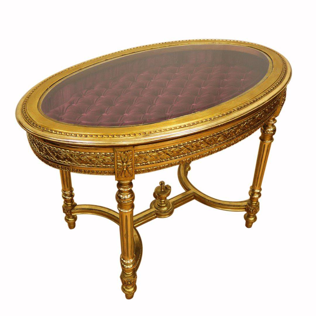 Antiqium Ürün  ALTIN VARAK TEŞHİR SEHPASI