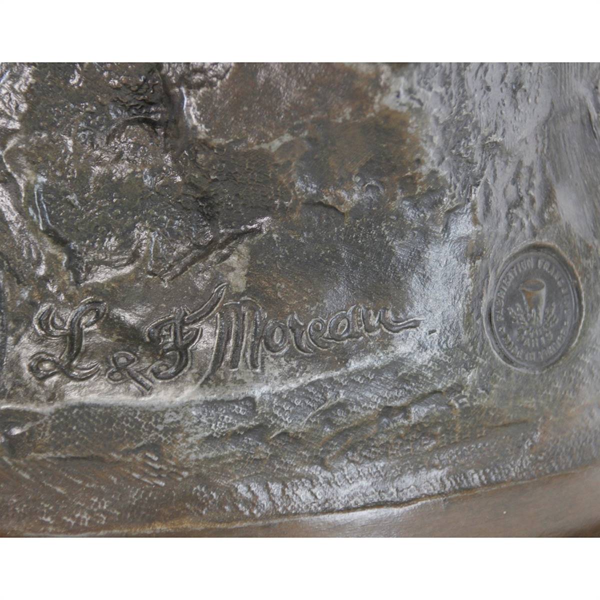 Antiqium Ürün  MOREAU İMZALI BRONZ HEYKEL