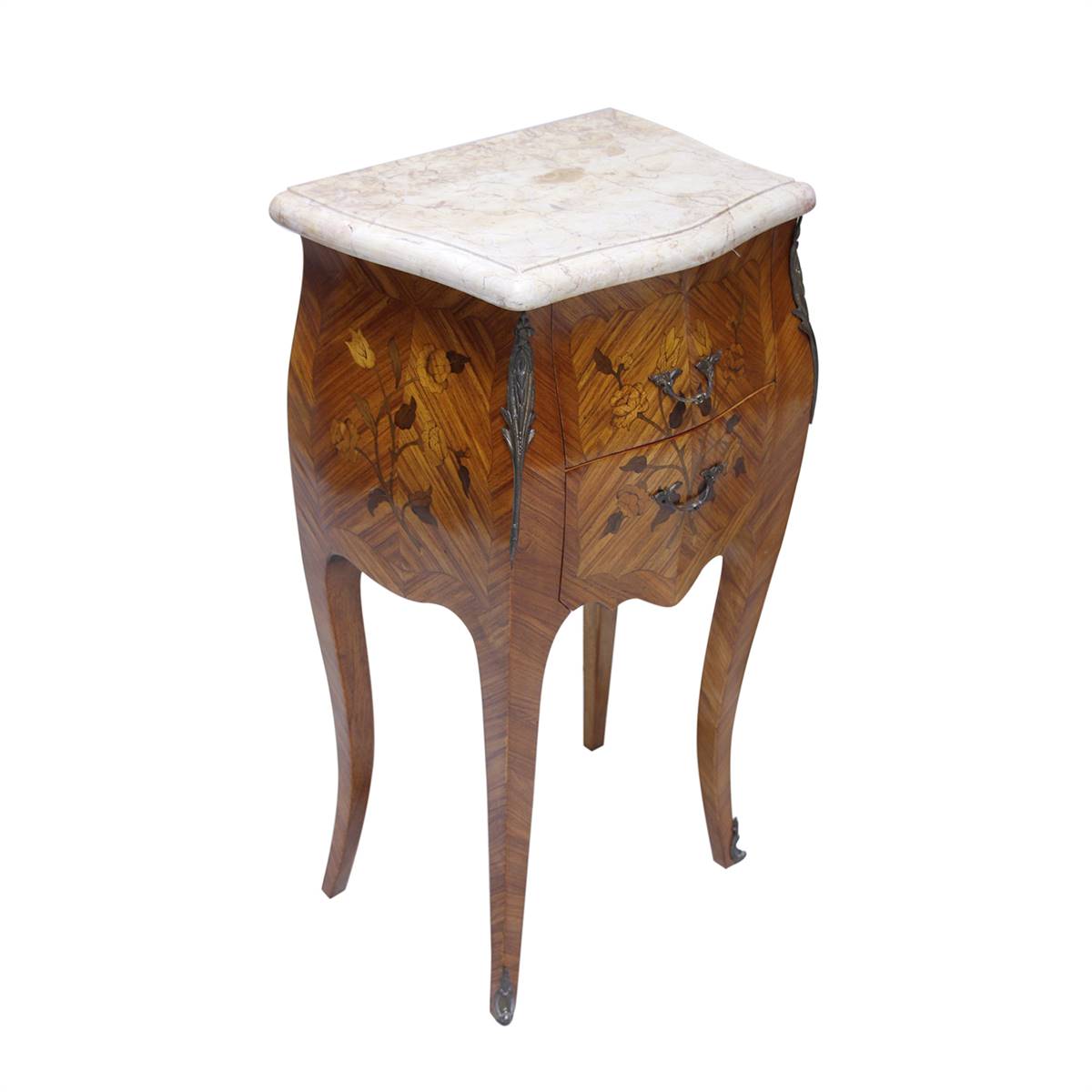 Antiqium Ürün  MARKÜTERİLİ İKİZ KOMODİN