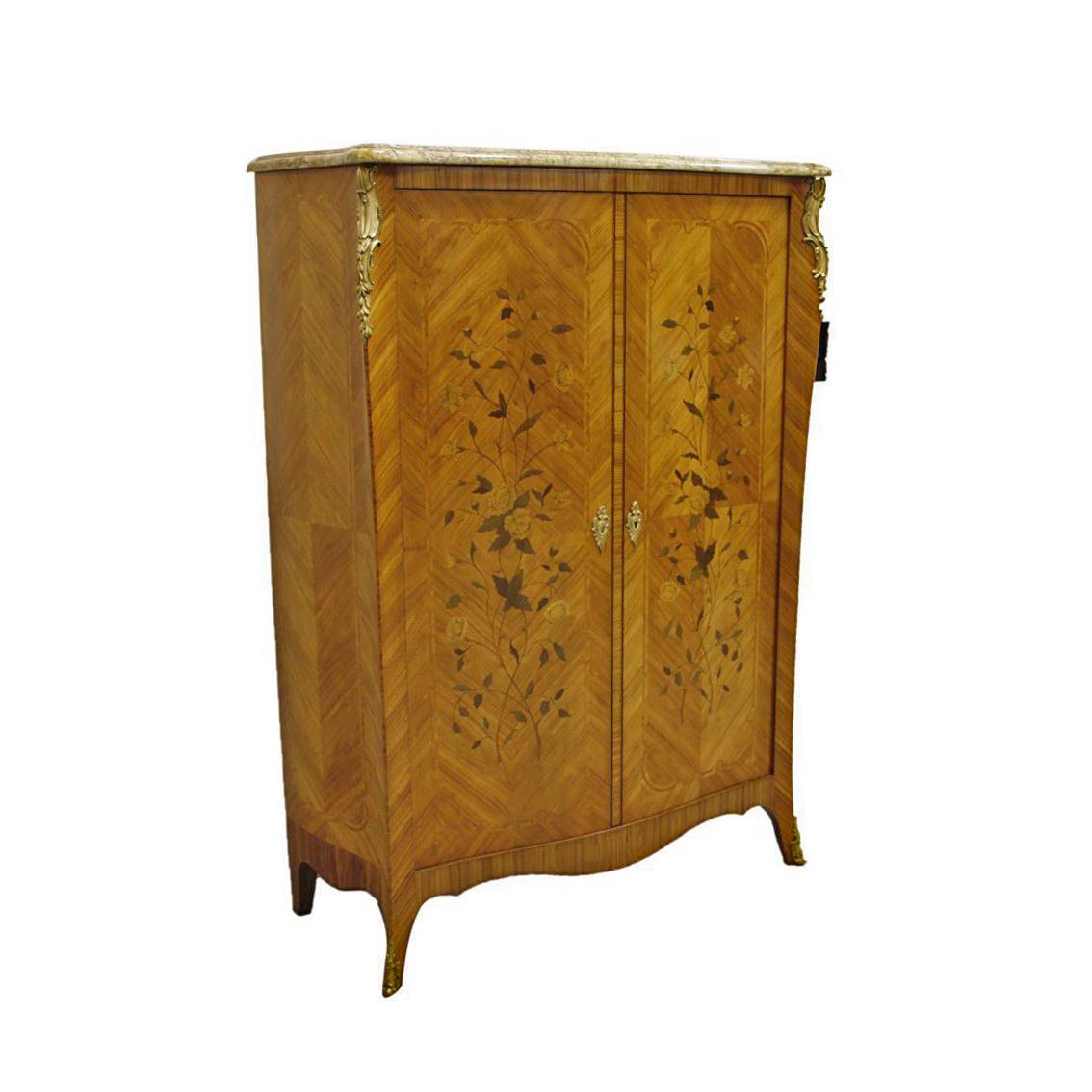 Antiqium Ürün  MARKÜTERİLİ KINGWOOD DOLAP