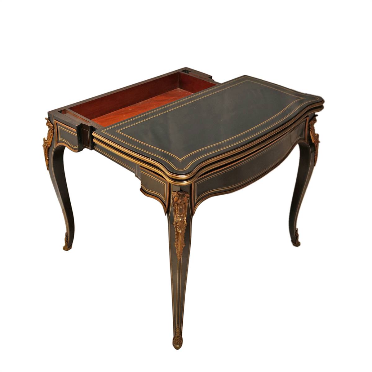 Antiqium Ürün  SİYAH AHŞAP KART SEHPASI