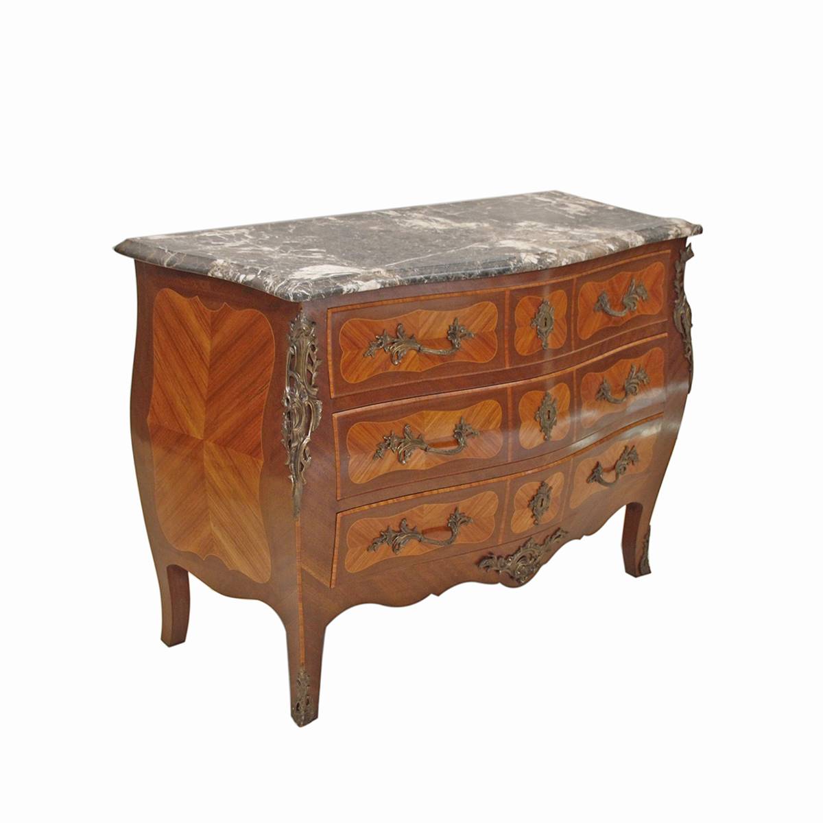 Antiqium Ürün  REGENCE STİLİ 3 ÇEKMECELİ BOMBELİ ŞİFONYER