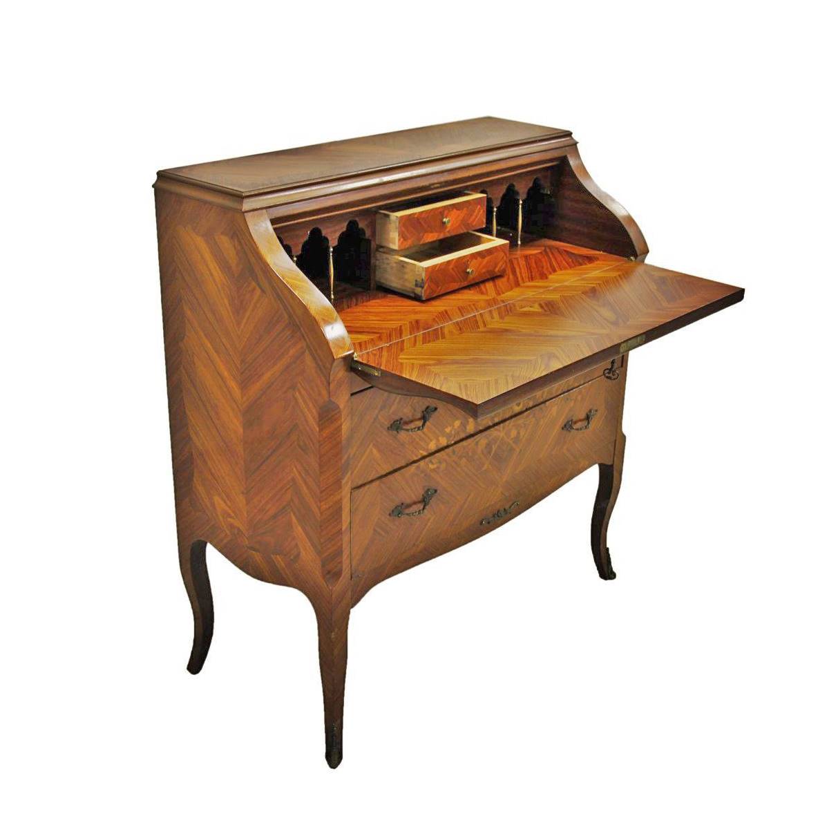 Antiqium Ürün  19. YÜZYIL MEŞE MARKÜTERİLİ SEKRETERYA