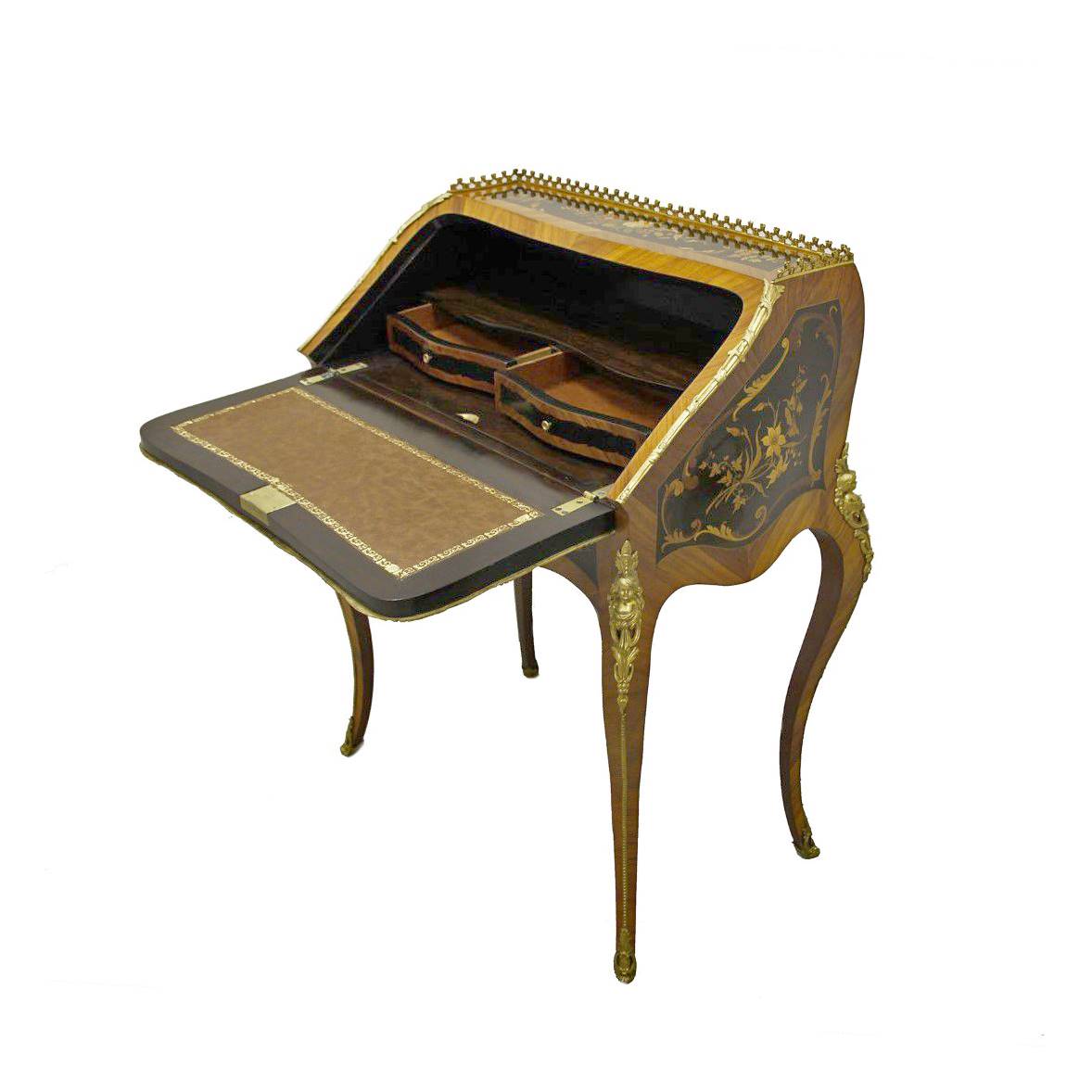 Antiqium Ürün  LOUIS STİLİ MARKÜTERİLİ SEKRETERYA