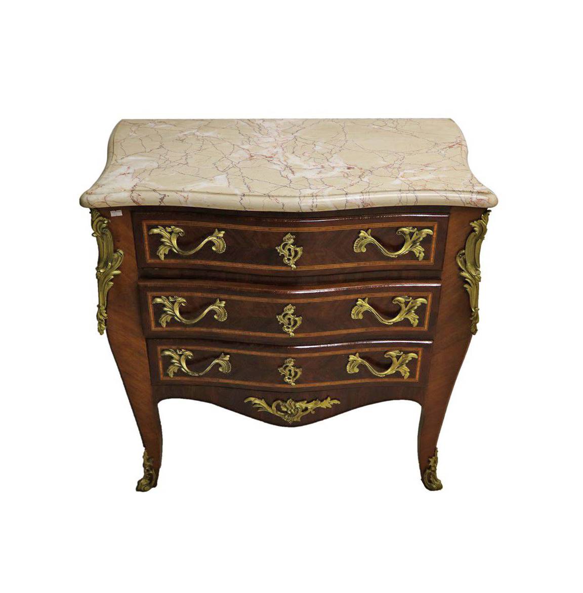 antiqium.com ürünler: MERMER ZEMİNLİ FRANSIZ ŞİFONYER