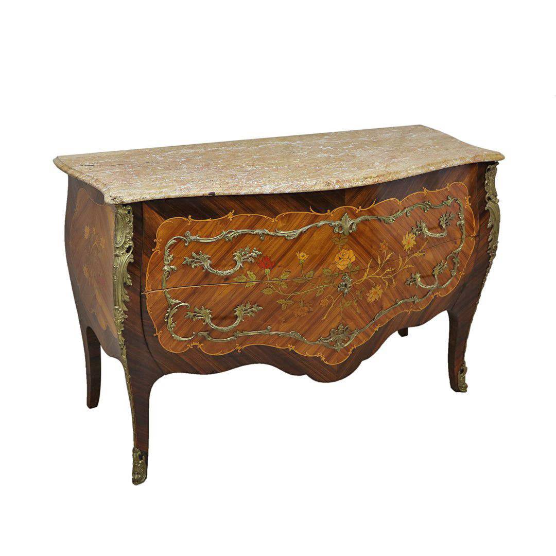 Antiqium Ürün  MARKÜTERİ VE KILÇIK KAPLAMALI ŞİFONYER