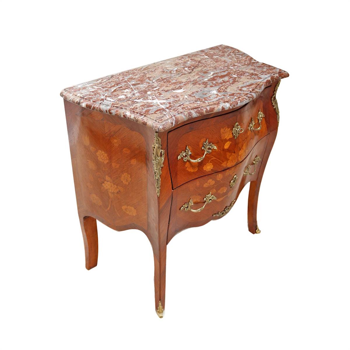 Antiqium Ürün  MARKÜTERİLİ TEKLİ KOMODİN