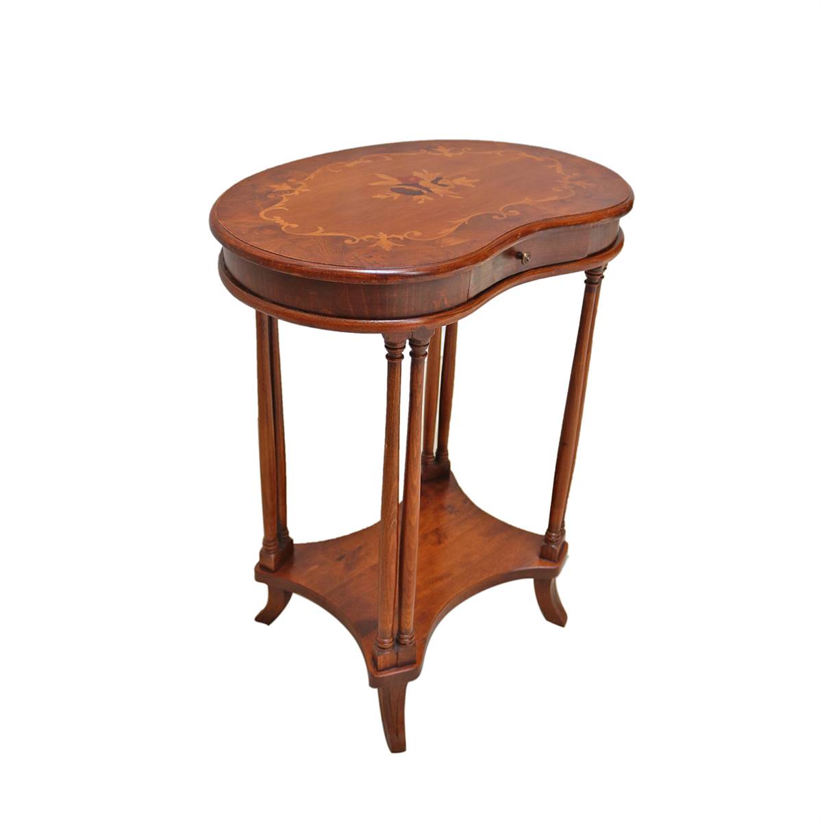 Antiqium Ürün  MARKÜTERİLİ MAUN SEHPA