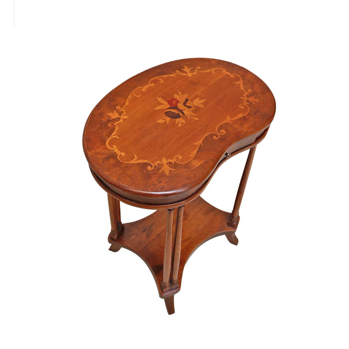 Antiqium Ürün  MARKÜTERİLİ MAUN SEHPA