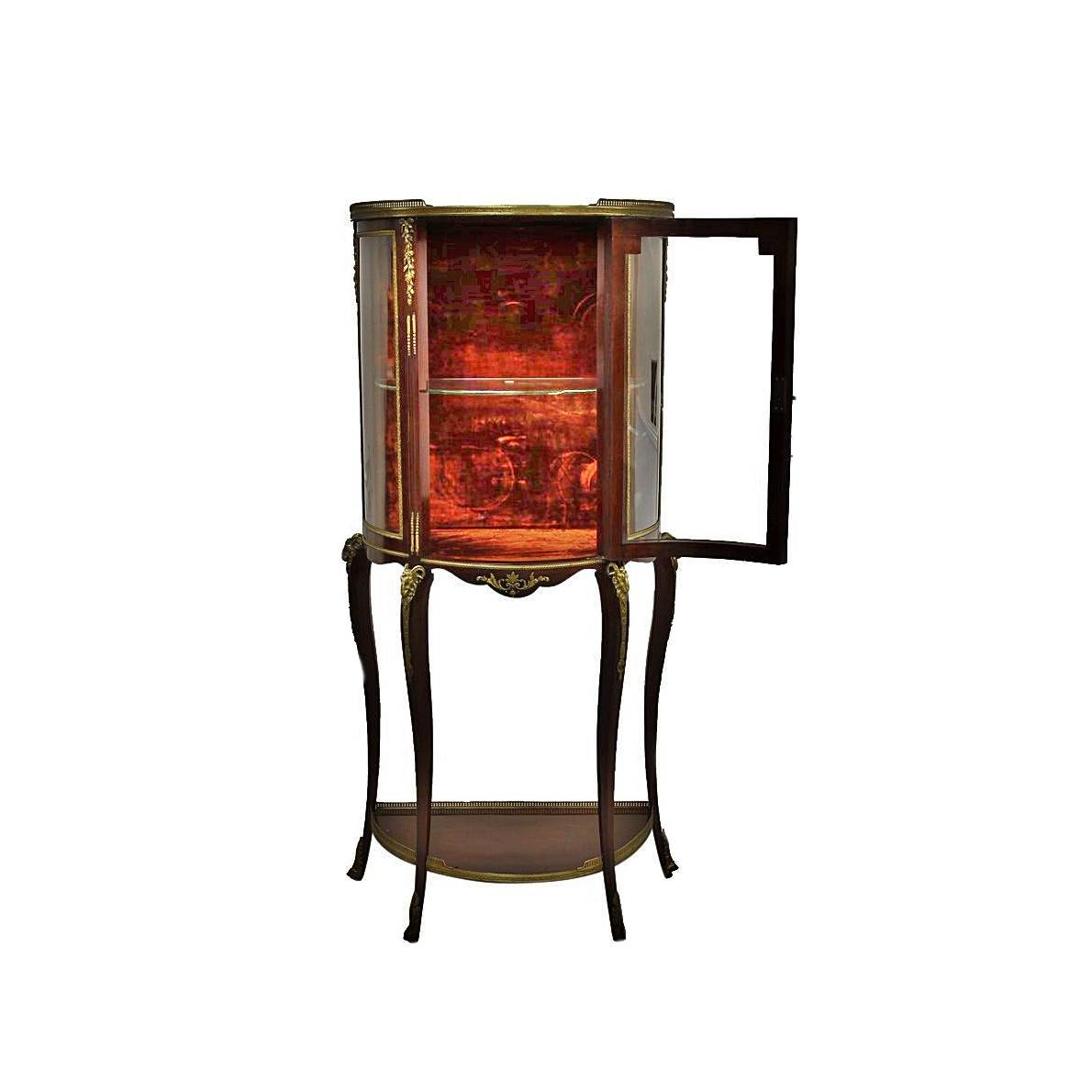 Antiqium Ürün  FRANSIZ YÜKSEK AYAKLI TEŞHİR VİTRİNİ