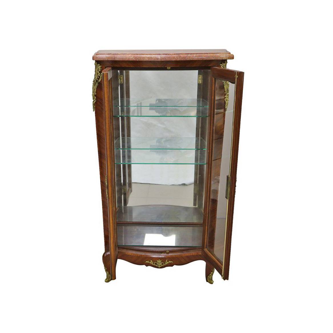 Antiqium Ürün  PARKÜTERİLİ MAUN VİTRİN