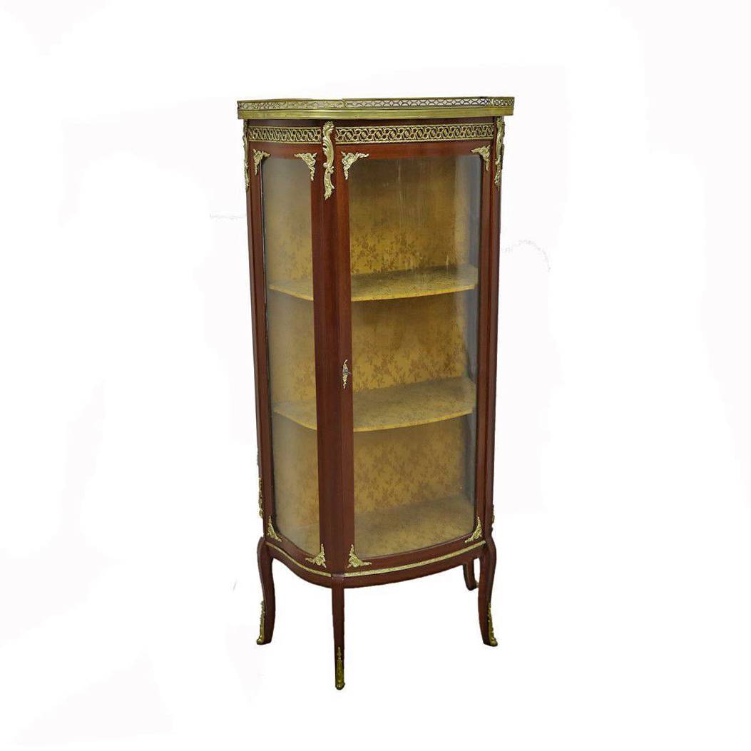 Antiqium Ürün  BRONZ DETAYLI FRANSIZ VİTRİN