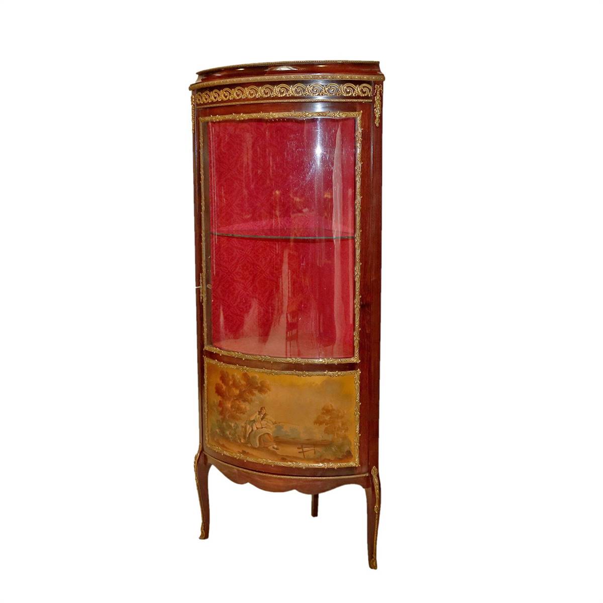 Antiqium Ürün  VERNIS MARTIN KÖŞE VİTRİNİ