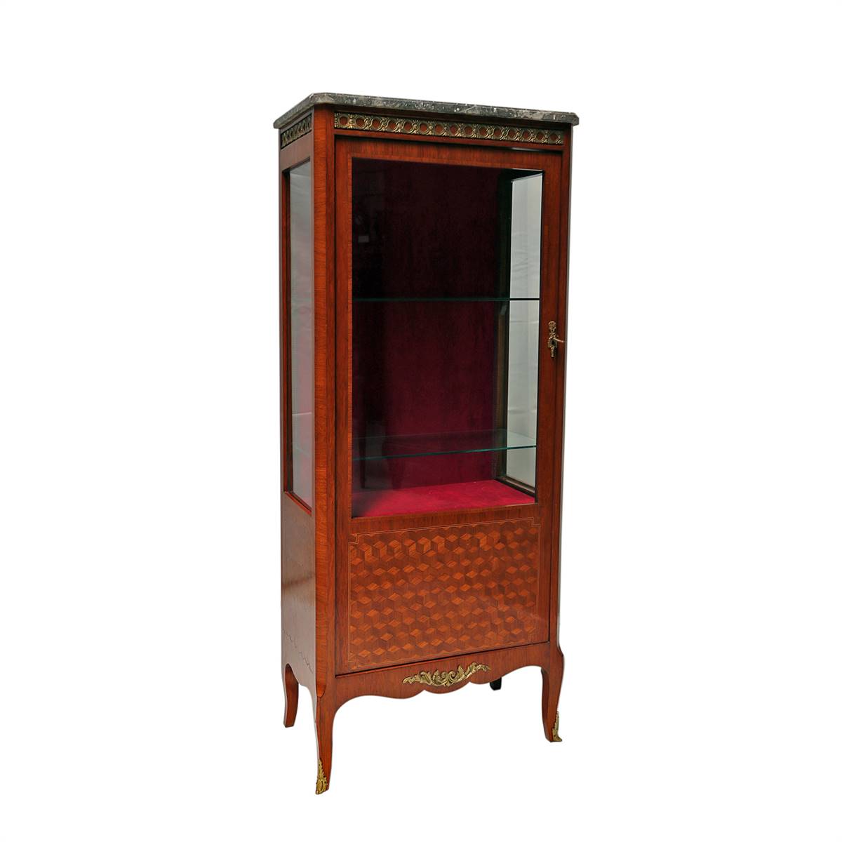 Antiqium Ürün  PARKÜTERİLİ, KINGWOOD CAM VİTRİN