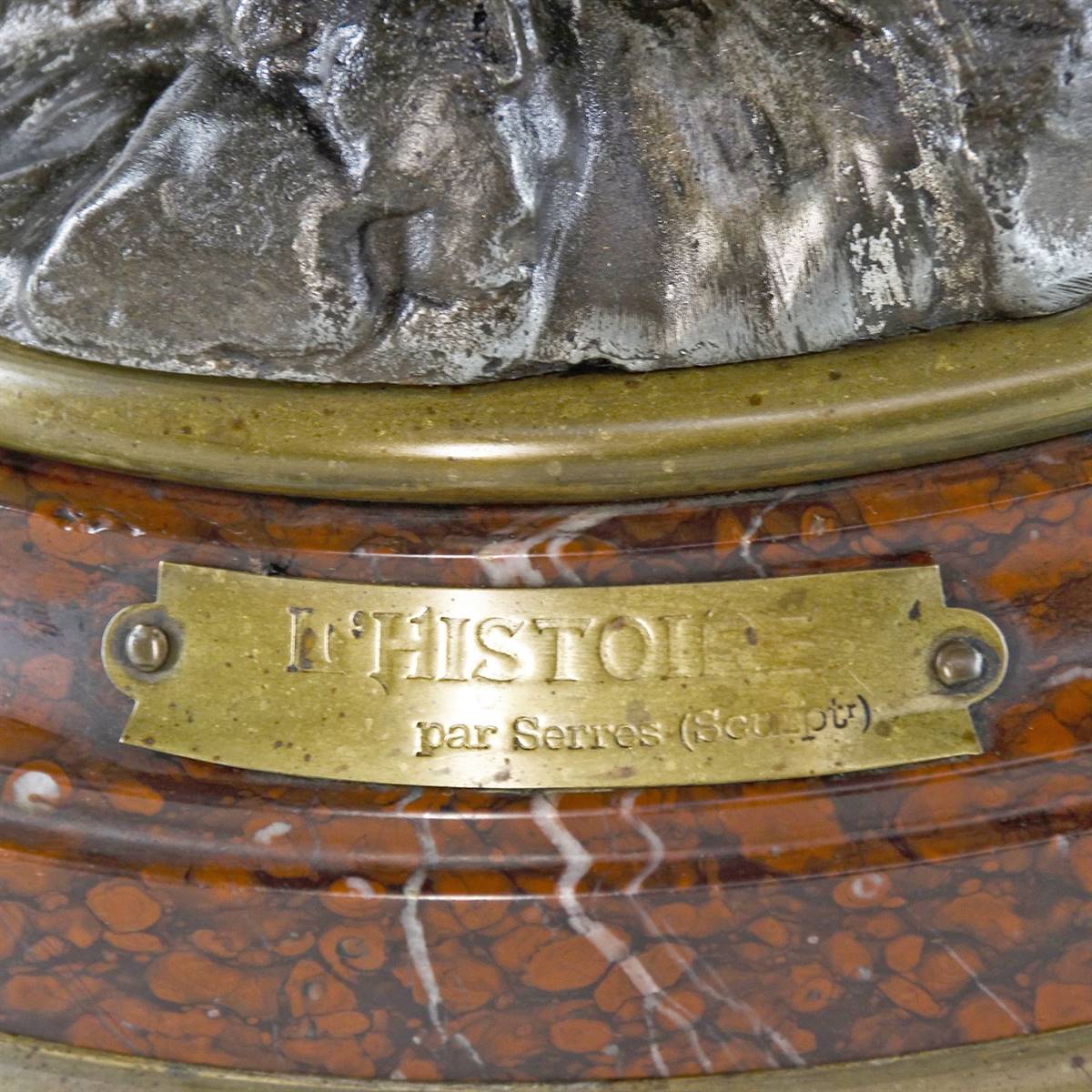 Antiqium Ürün  PAR SERRES İMZALI MERMERLİ SAAT TAKIMI