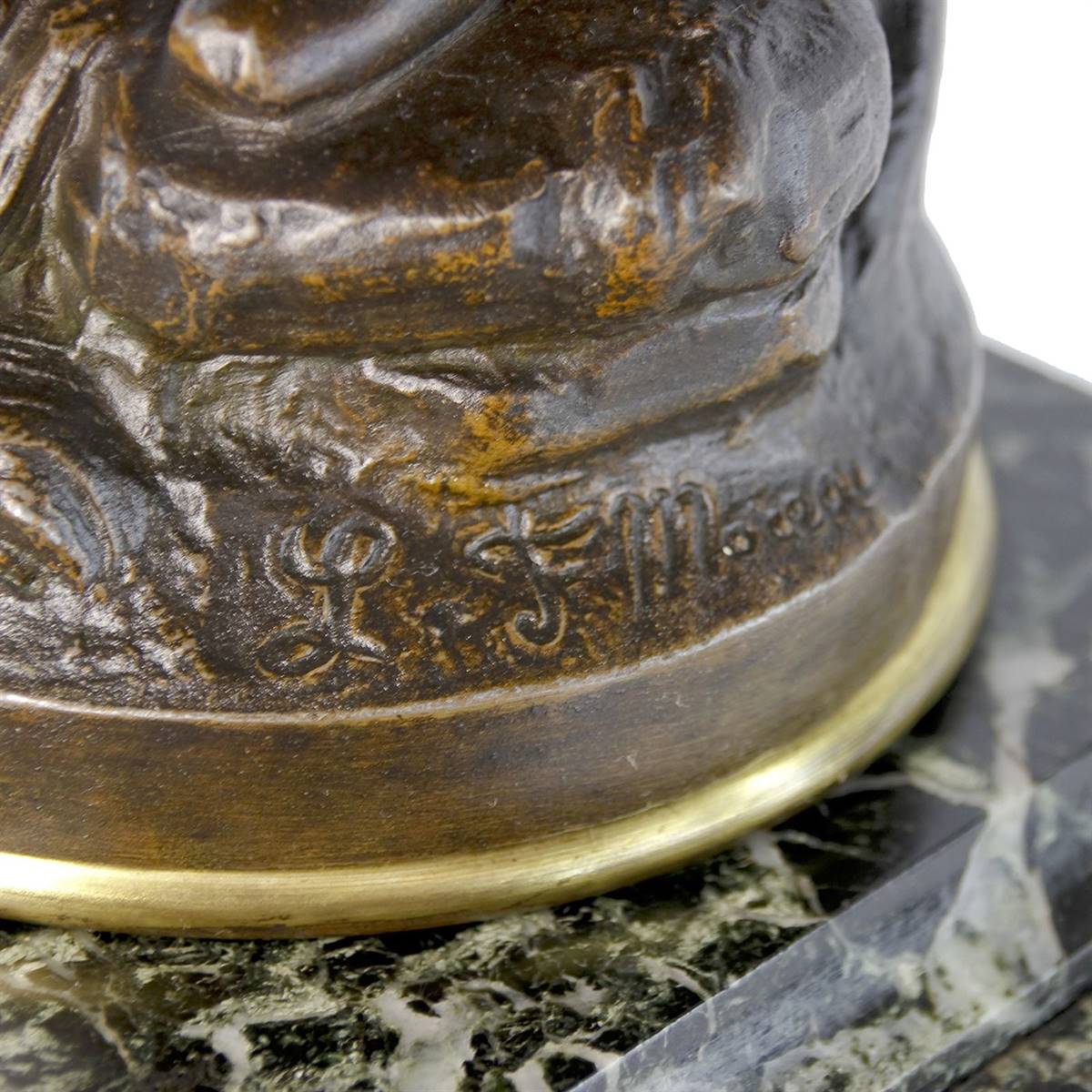 Antiqium Ürün  MOREAU İMZALI KADIN FİGÜRLÜ SAAT VE İKİZ OBJE 