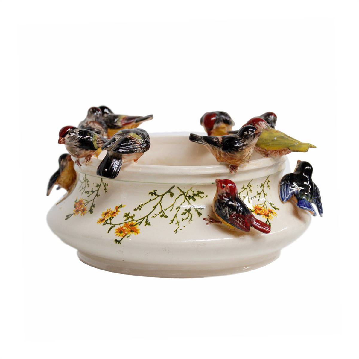 Antiqium Ürün  SERAMİK KUŞ FİGÜRLÜ JARDİNYER