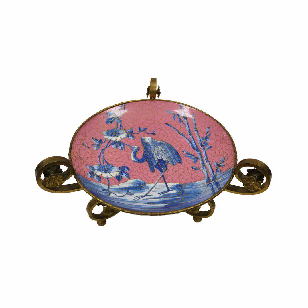 Antiqium Ürün  SERAMİK, BRONZ AYAKLI JARDİNYER