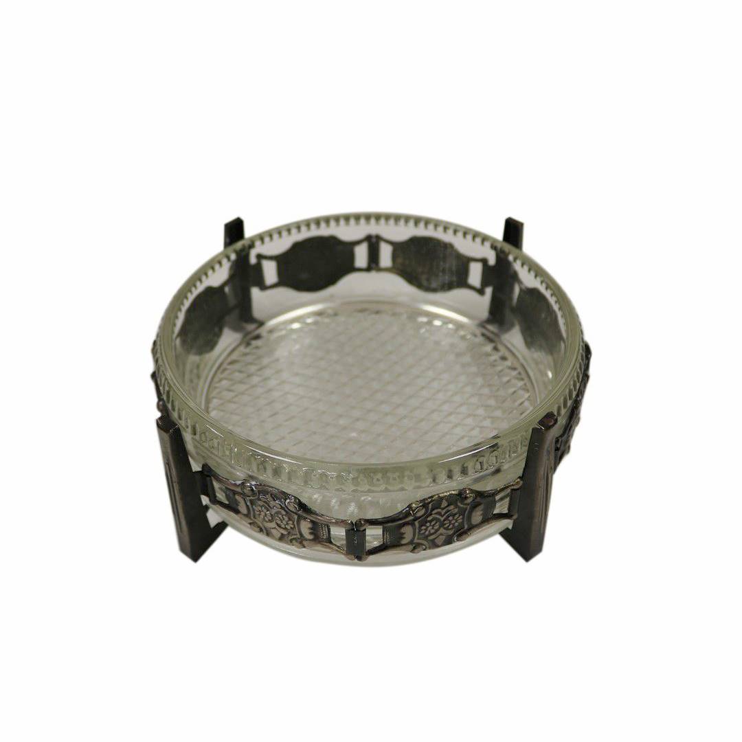 Antiqium Ürün  CAM KASELİ GÜMÜŞ JARDİNYER