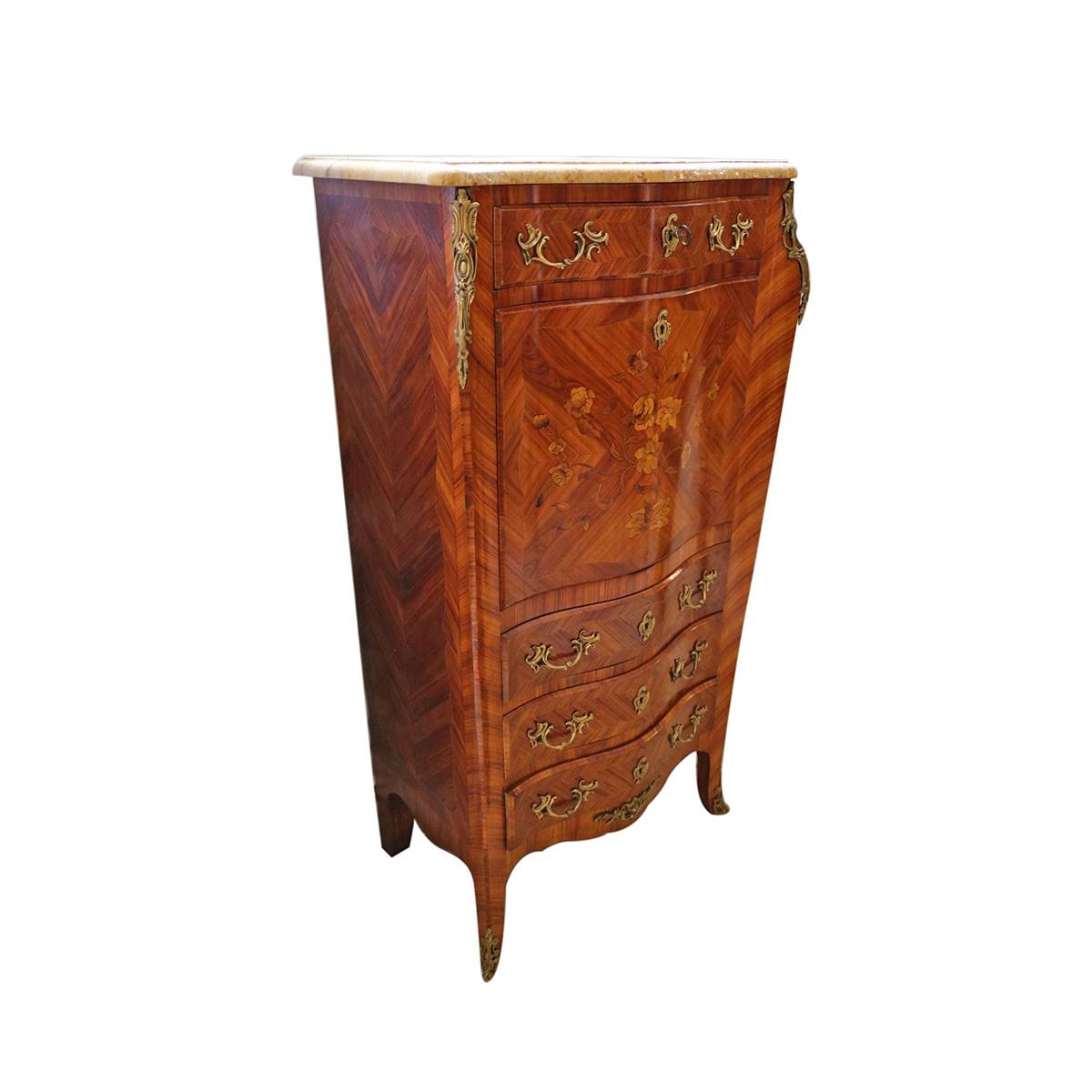 Antiqium Ürün  LOUIS XVI. STİL SEKRETERYALI DOLAP