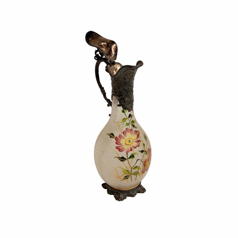 Antiqium Ürün  ÇİÇEK DESENLİ CAM SÜRAHİ