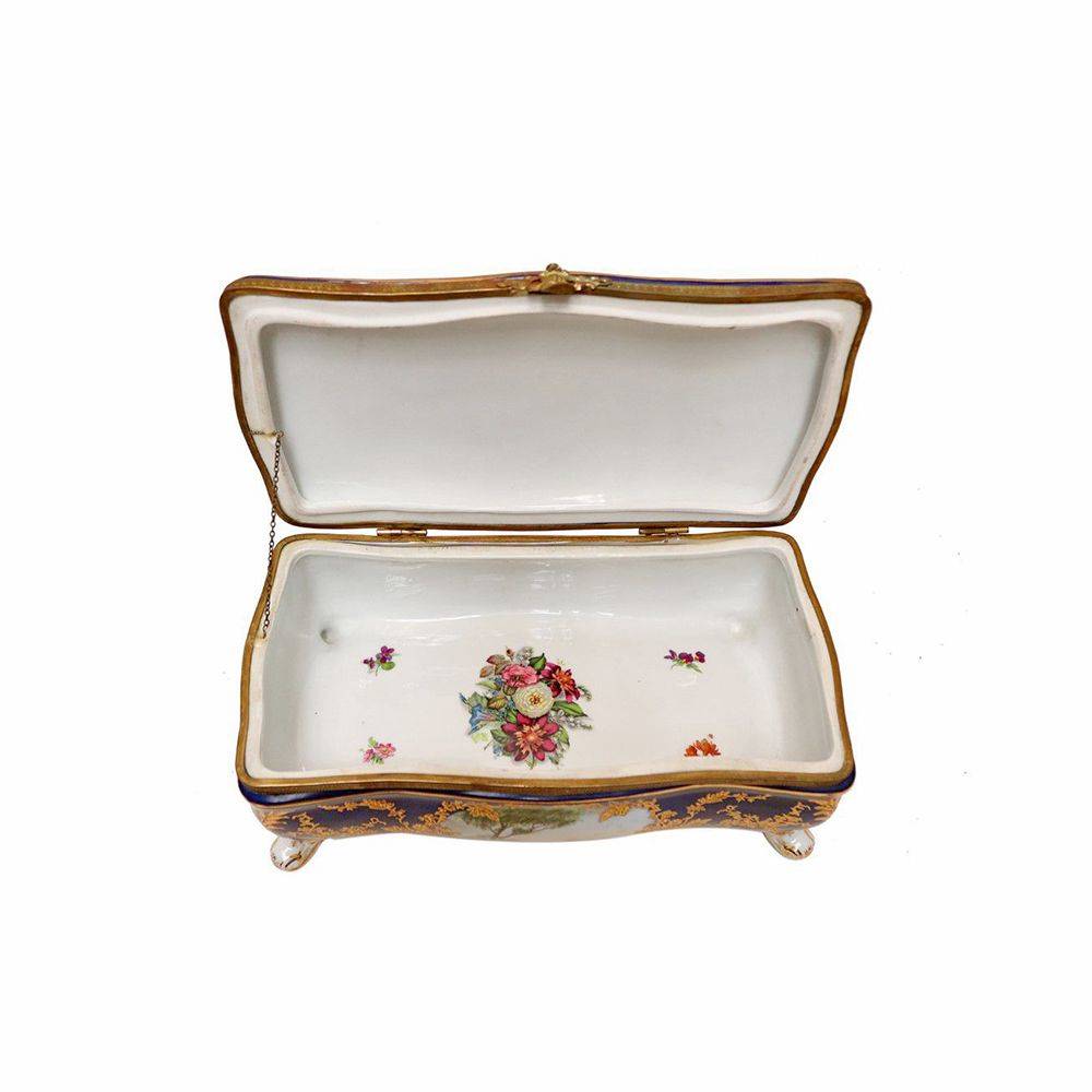 Antiqium Ürün  SEVRES PORSELEN MÜCEVHER KUTUSU