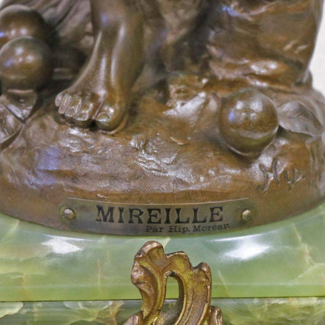 Antiqium Ürün  par Hip. MOREAU İMZALI BRONZ HEYKELLİ SAAT TAKIMI