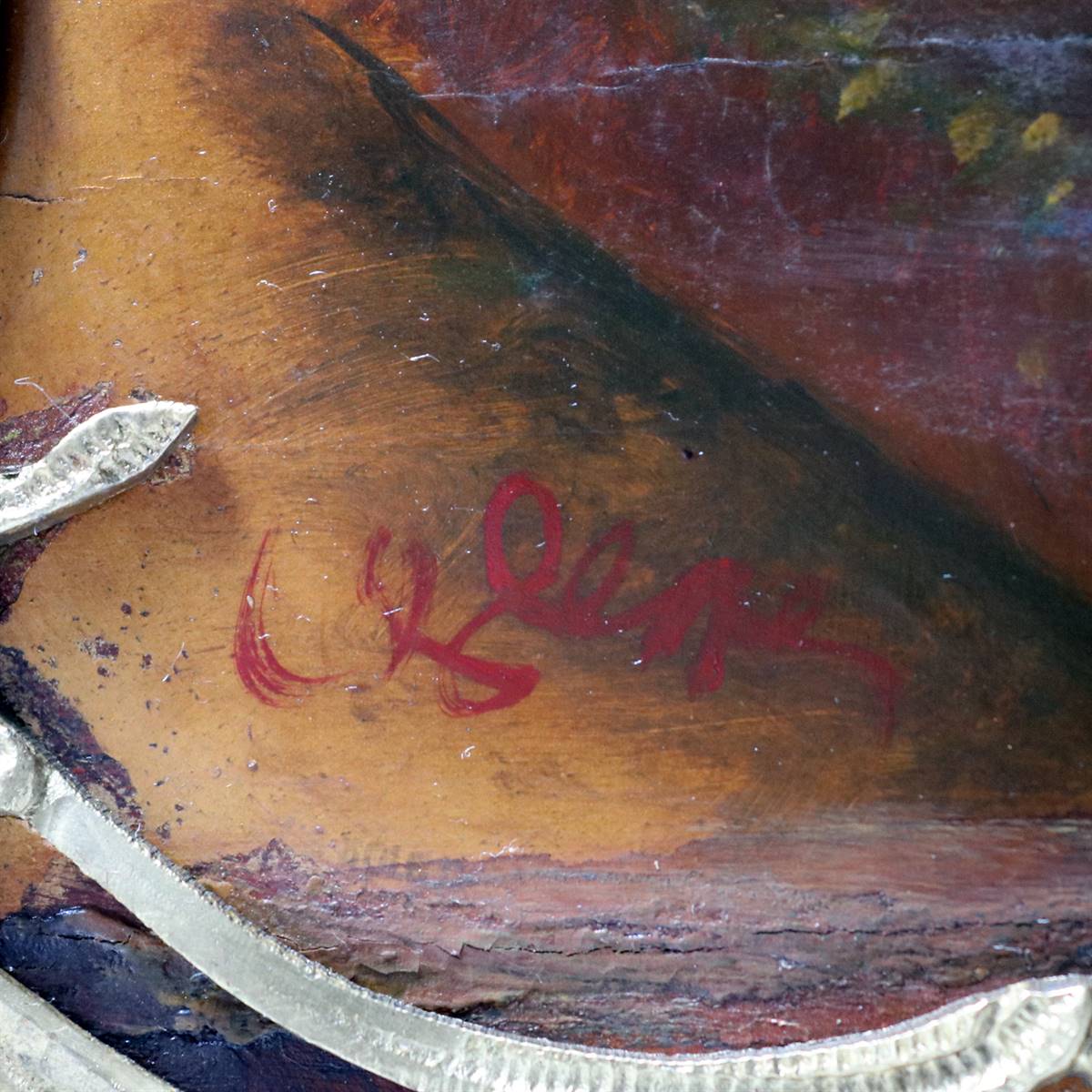 Antiqium Ürün  VERNIS MARTIN CAM KAPAKLI VİTRİN