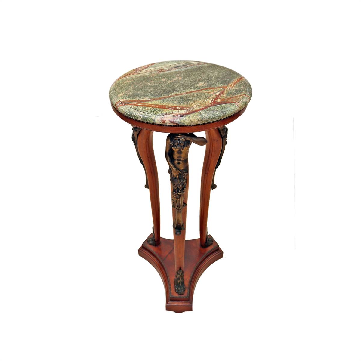 Antiqium Ürün  MERMERLİ, BRONZ FİGÜRLÜ SEHPA