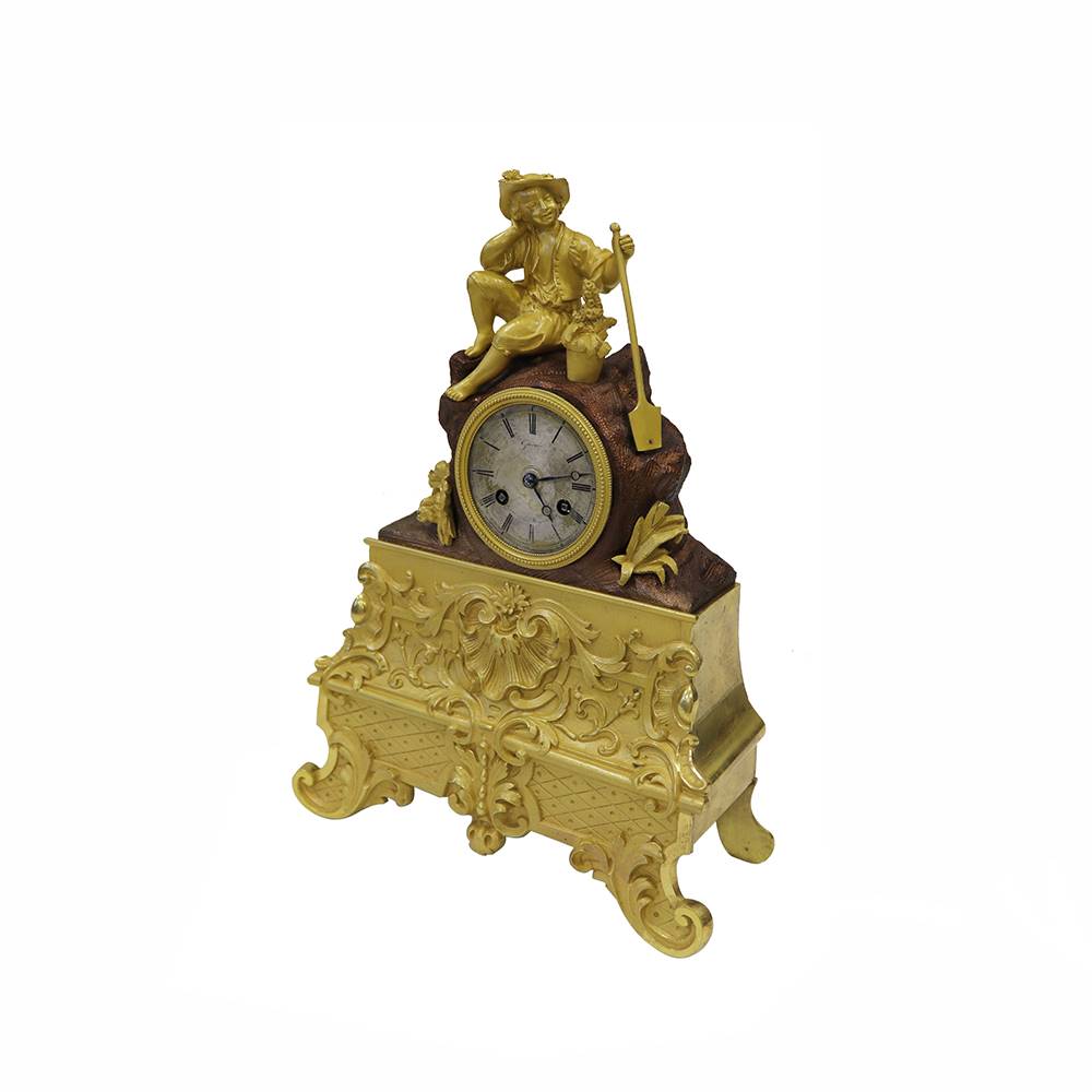 Antiqium Ürün  BRONZ ERKEK FİGÜRLÜ SAAT