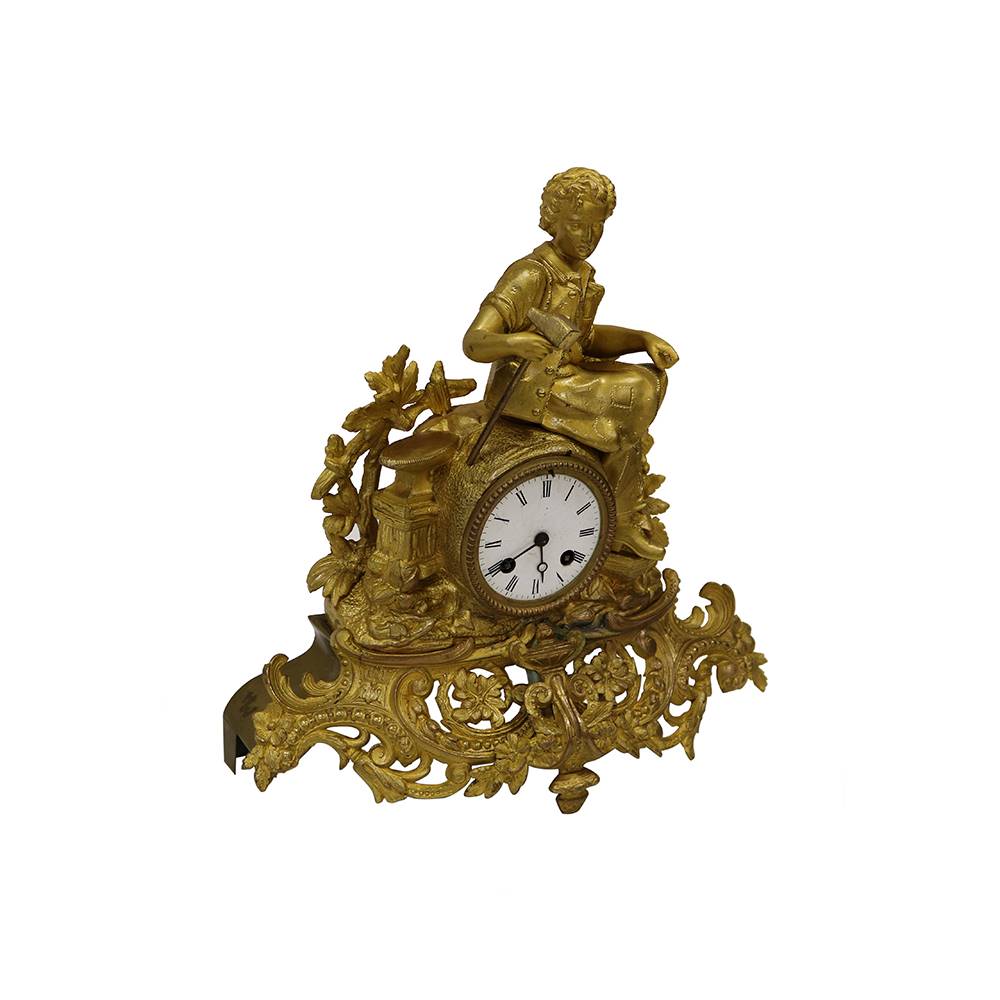 Antiqium Ürün  BRONZ ERKEK FİGÜRLÜ SAAT