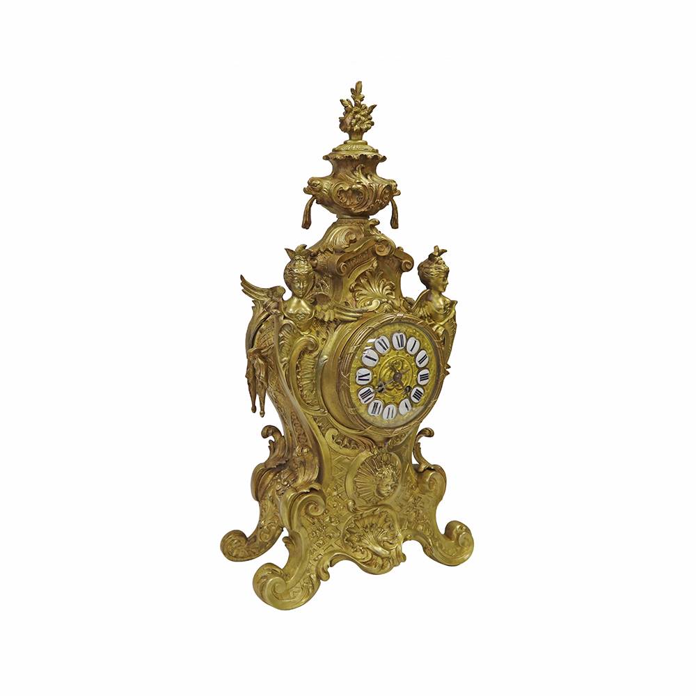 Antiqium Ürün  BRONZ MELEK FİGÜRLÜ DÖKME SAAT