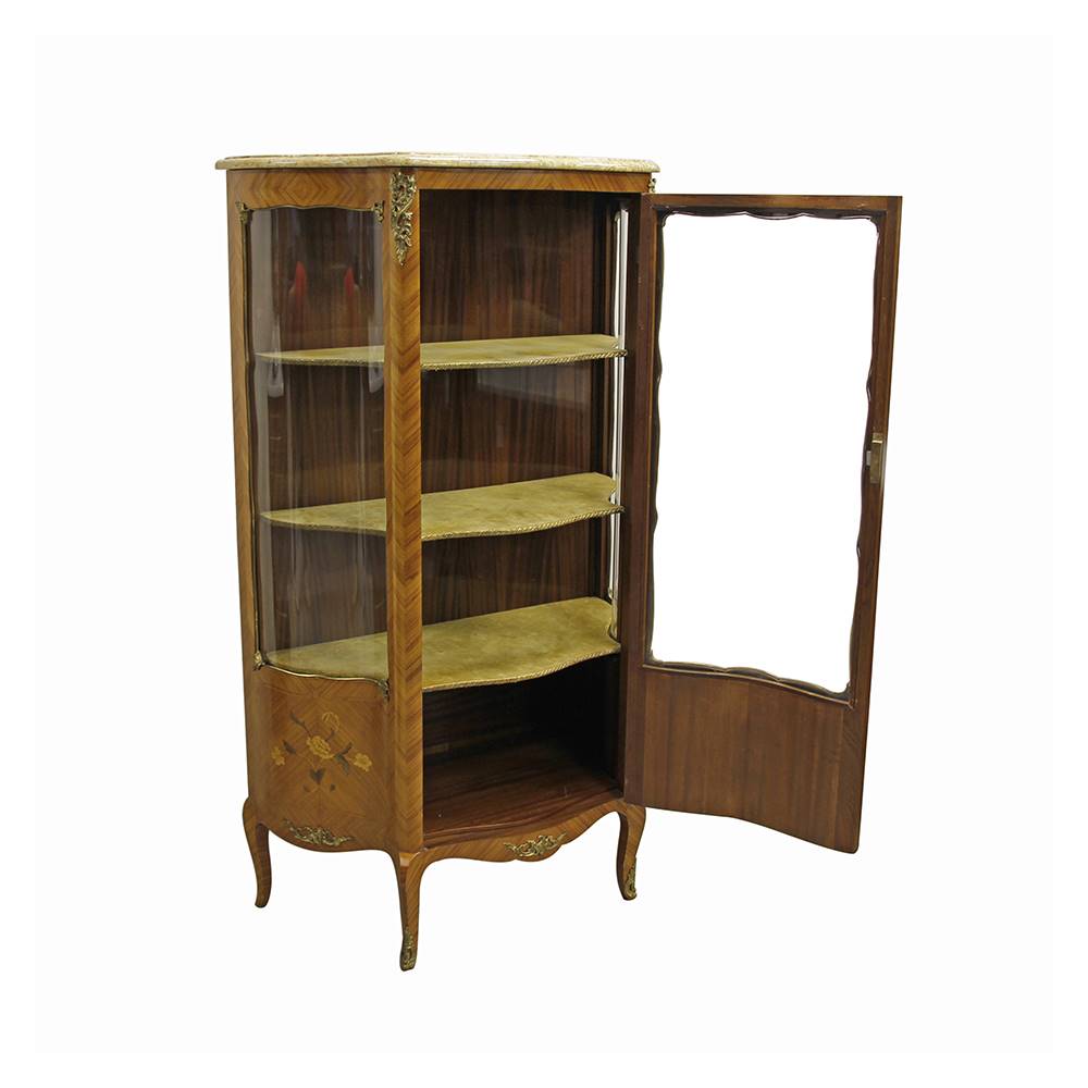 Antiqium Ürün  MARKÜTERİLİ, KINGWOOD VİTRİN