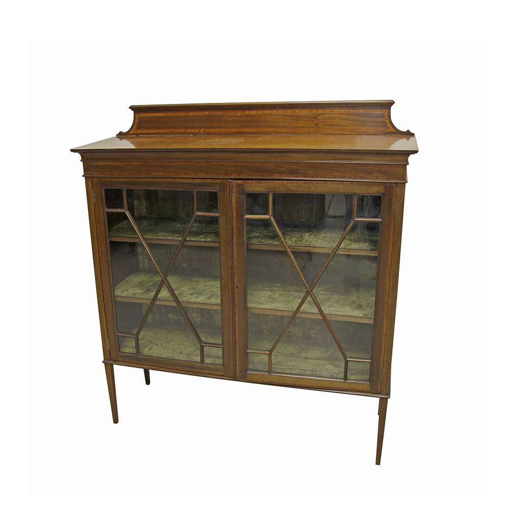 Antiqium Ürün  YEŞİL KADİFE KUMAŞLI MİNİ AHŞAP VİTRİN