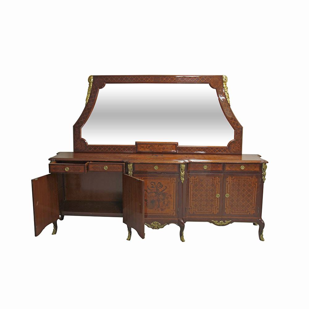 Antiqium Ürün  20. YÜZYIL PARKÜTERİLİ AYNALI KONSOL