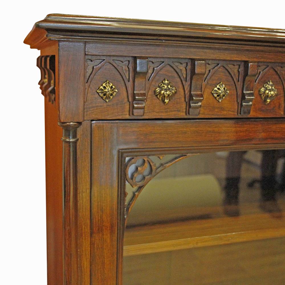 Antiqium Ürün  RESİM VE BRONZ  DETAYLI, AHŞAP İKİZ MİNİ VİTRİN