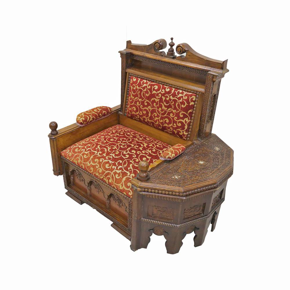 Antiqium Ürün  AHŞAP SANDIKLI KÖŞE KOLTUK