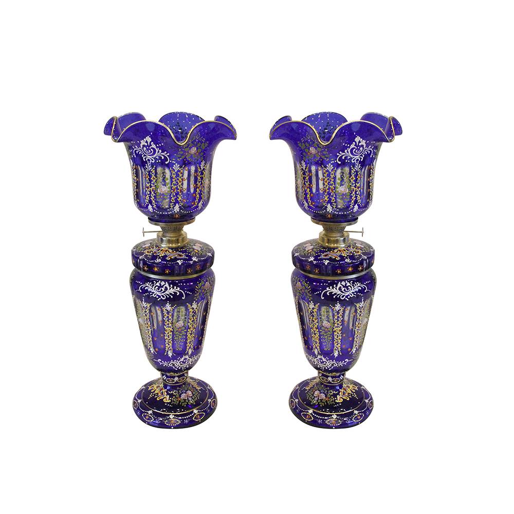 Antiqium Ürün  BOHEMIA ÇİFT GAZ LAMBASI